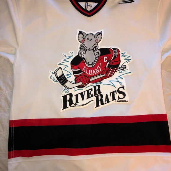 Vintage Albany River Rats AHL Minor Jersey Size 44 - Picture 2 of 9